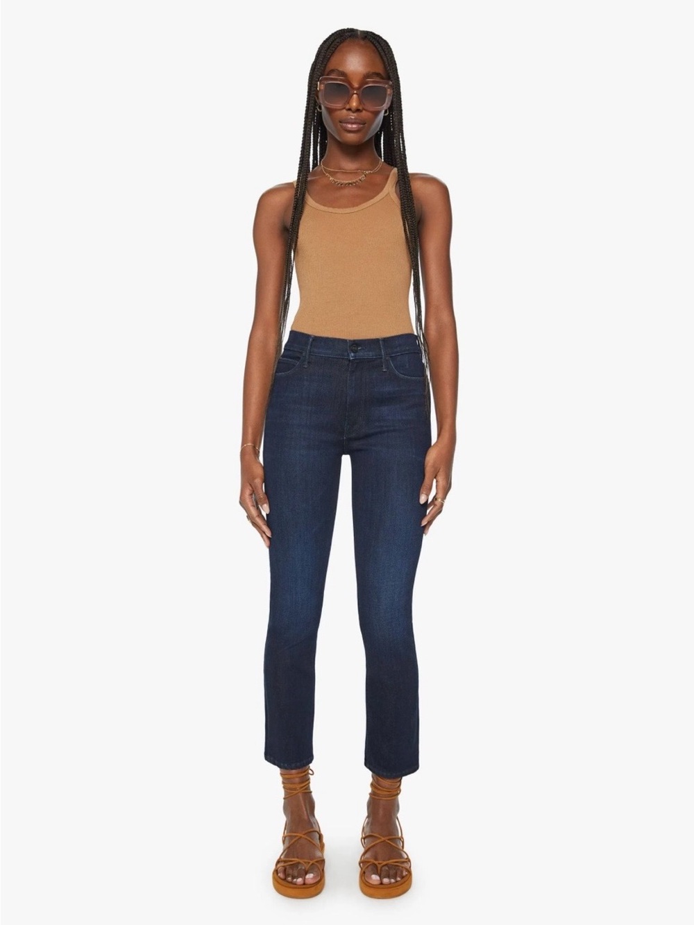 MOTHER The Mid Rise Dazzler Ankle Jeans Now or Never Size 24